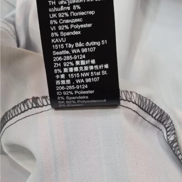 KAVU San Blas Overalls Sunrise Stripe Gorpcore Hiking Active Size L Womens - Picture 4 of 8